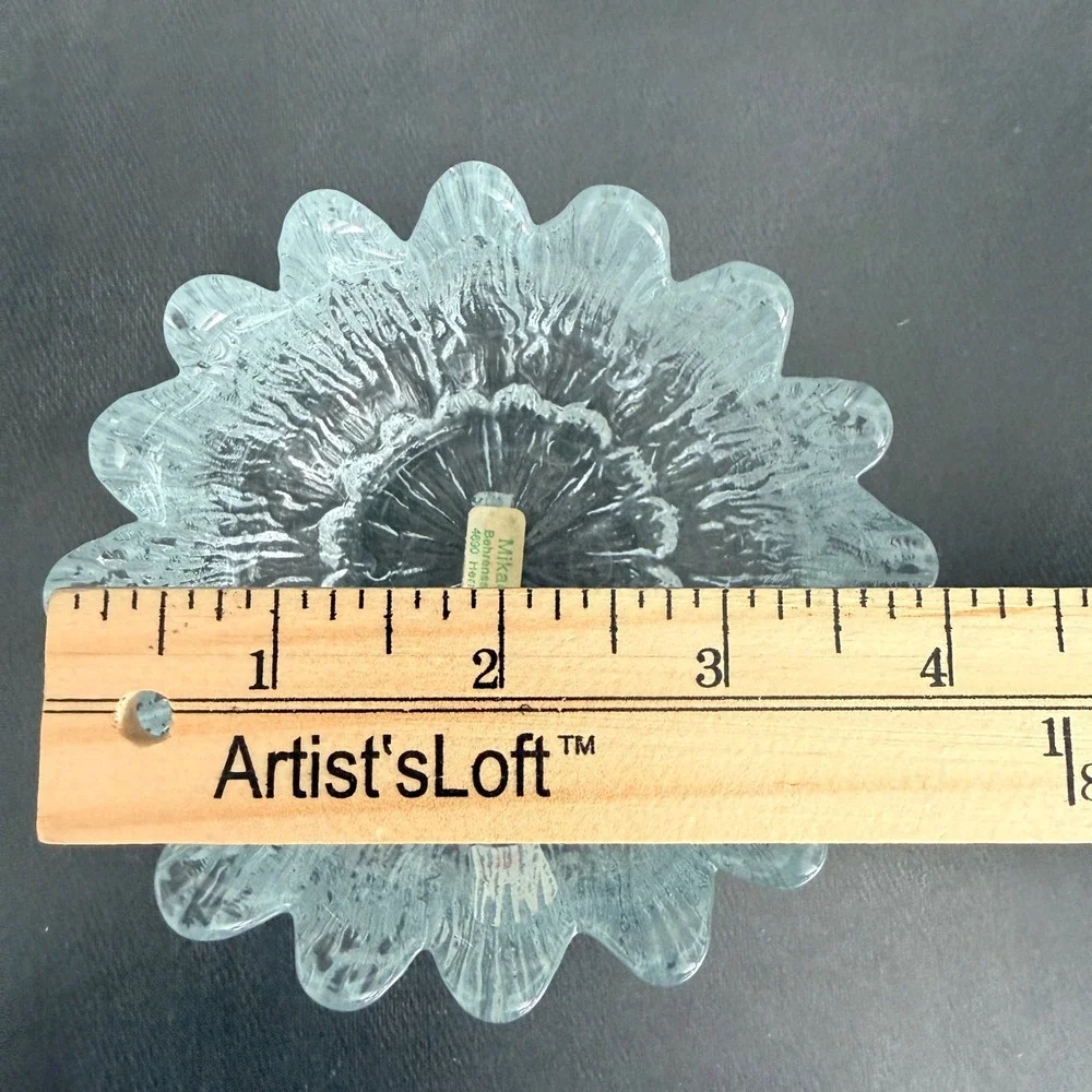 Holmegaard Copenhagen Crystal‎ Textured Glass Votive Candle Holder Denmark